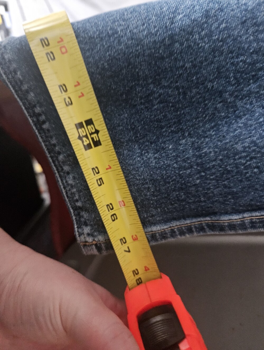 American Eagle Stretch Medium Wash Straight Leg High Rise Jeans Size 10! - Picture 6 of 7